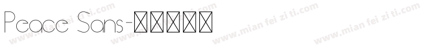 Peace Sans字体转换